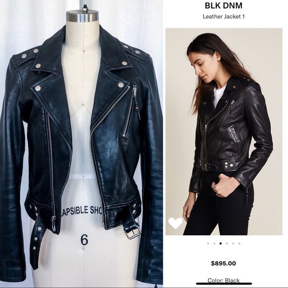 BLK DNM Leather Jacket 1 - Picture 1 of 7